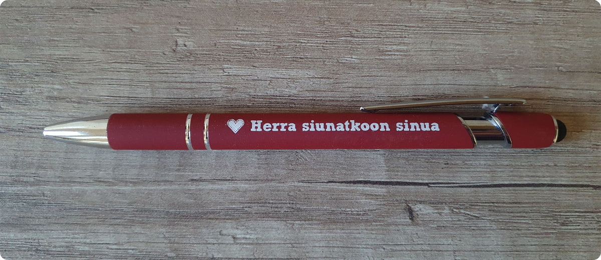 Kuulakärkikynä "Herra siunatkoon sinua"