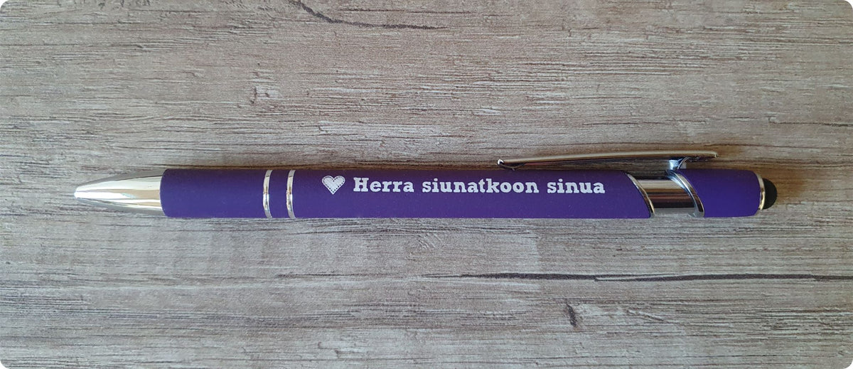 Kuulakärkikynä "Herra siunatkoon sinua"