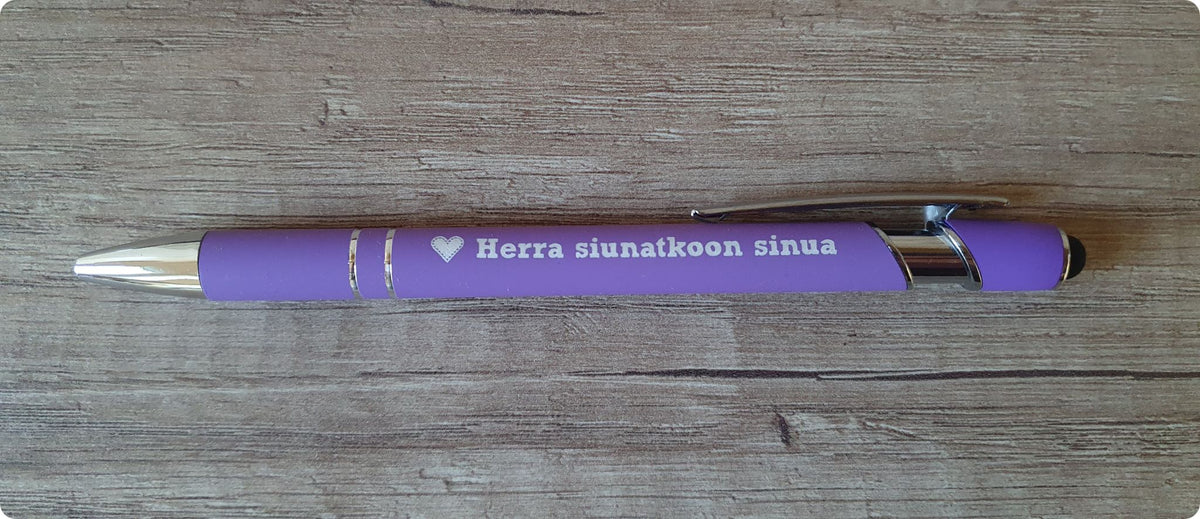 Kuulakärkikynä "Herra siunatkoon sinua"