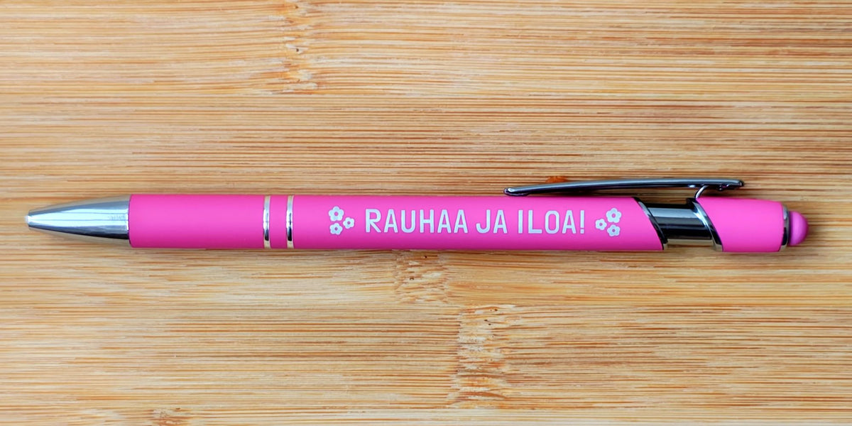 Kuulakärkikynä "Rauhaa ja iloa!"