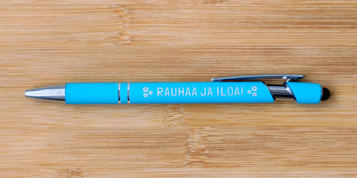 Kuulakärkikynä "Rauhaa ja iloa!"