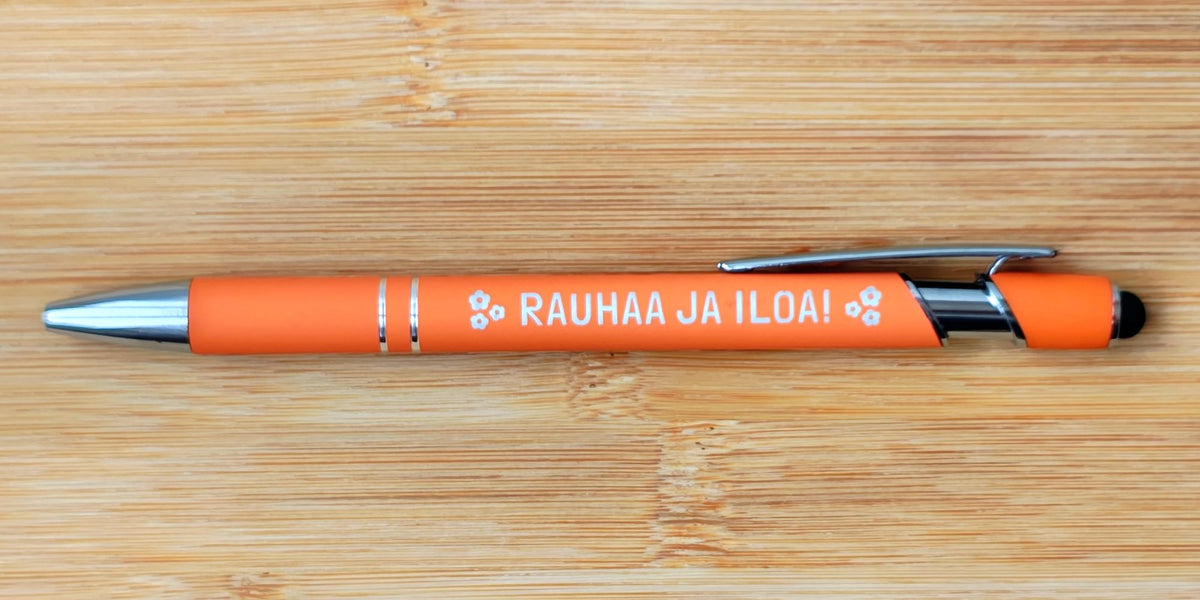 Kuulakärkikynä "Rauhaa ja iloa!"