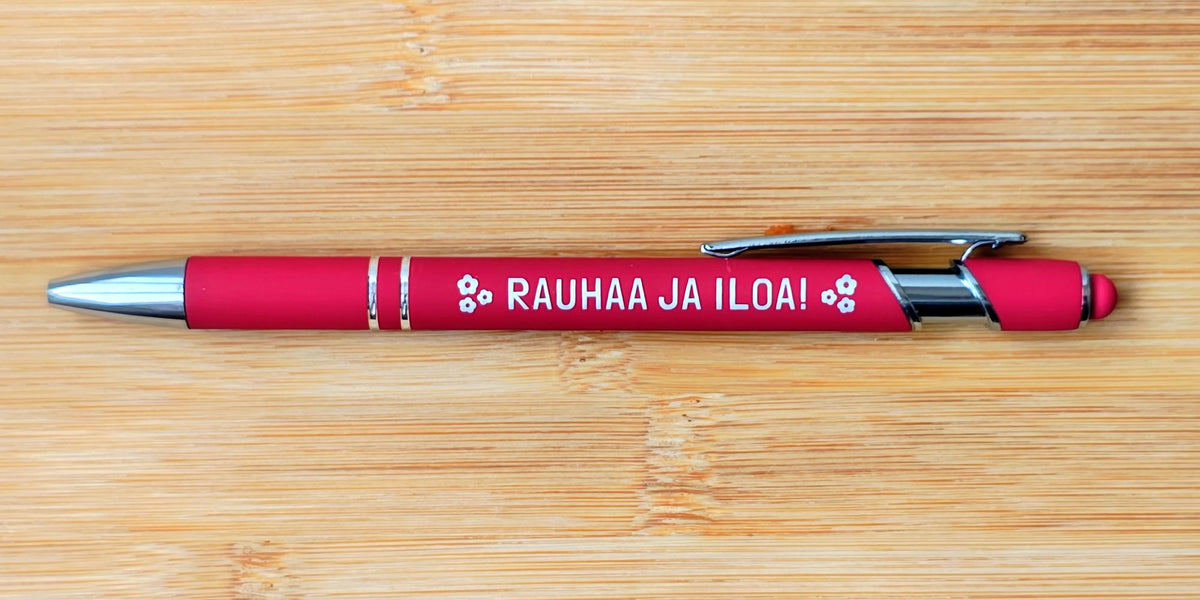 Kuulakärkikynä "Rauhaa ja iloa!"