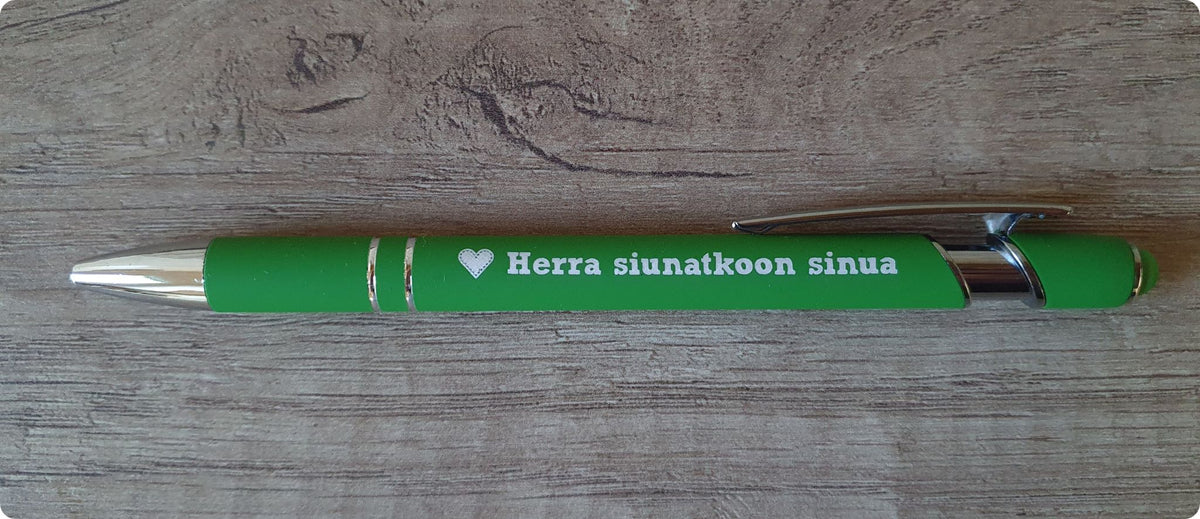 Kuulakärkikynä "Herra siunatkoon sinua"