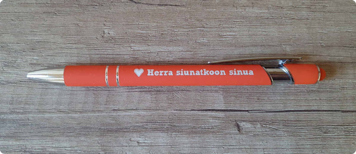 Kuulakärkikynä "Herra siunatkoon sinua"