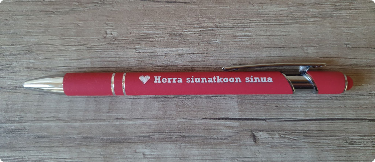 Kuulakärkikynä "Herra siunatkoon sinua"