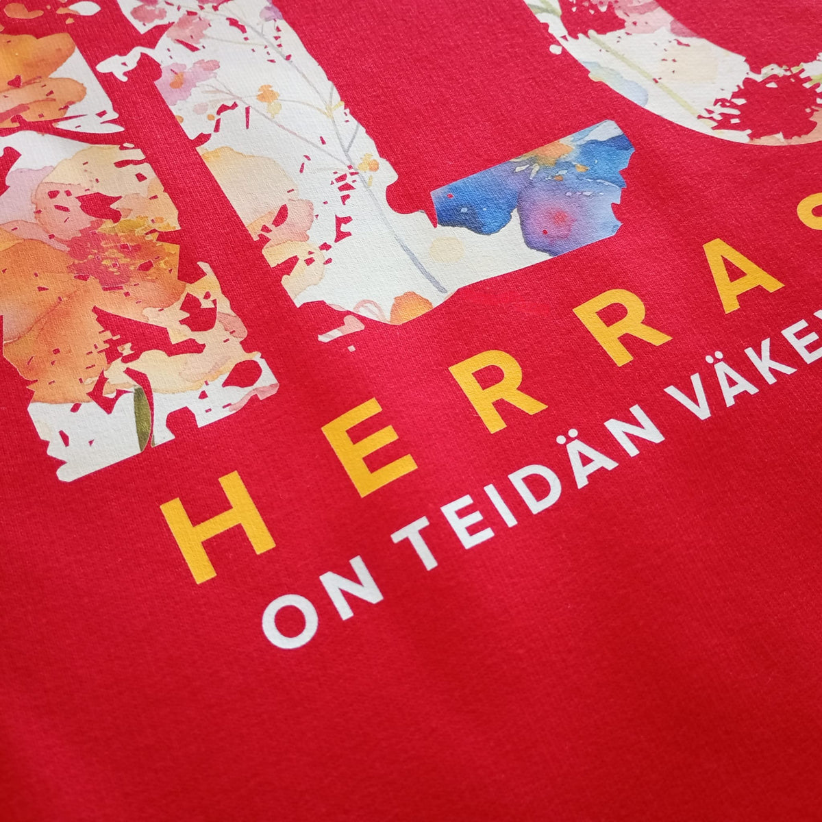 Huppari "Ilo Herrassa" - Punainen, XL-koko