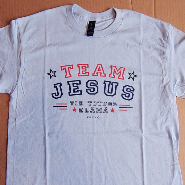 T-paita "Team Jesus" (Vaaleansininen, M-koko) - OUTLET