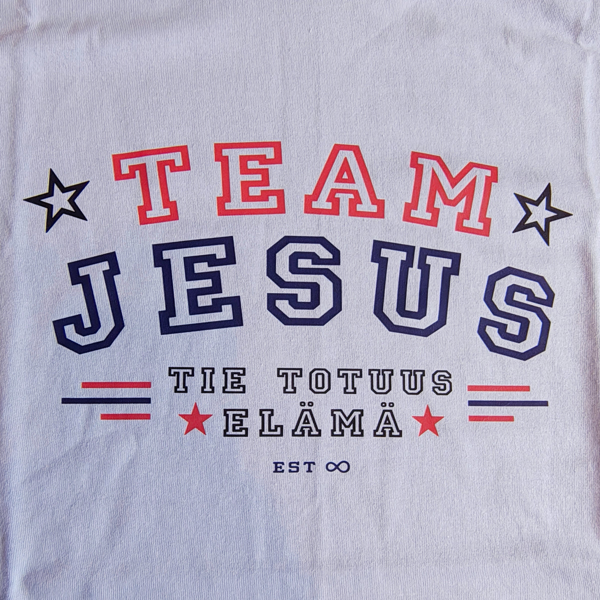 T-paita "Team Jesus" (Vaaleansininen, M-koko) - OUTLET