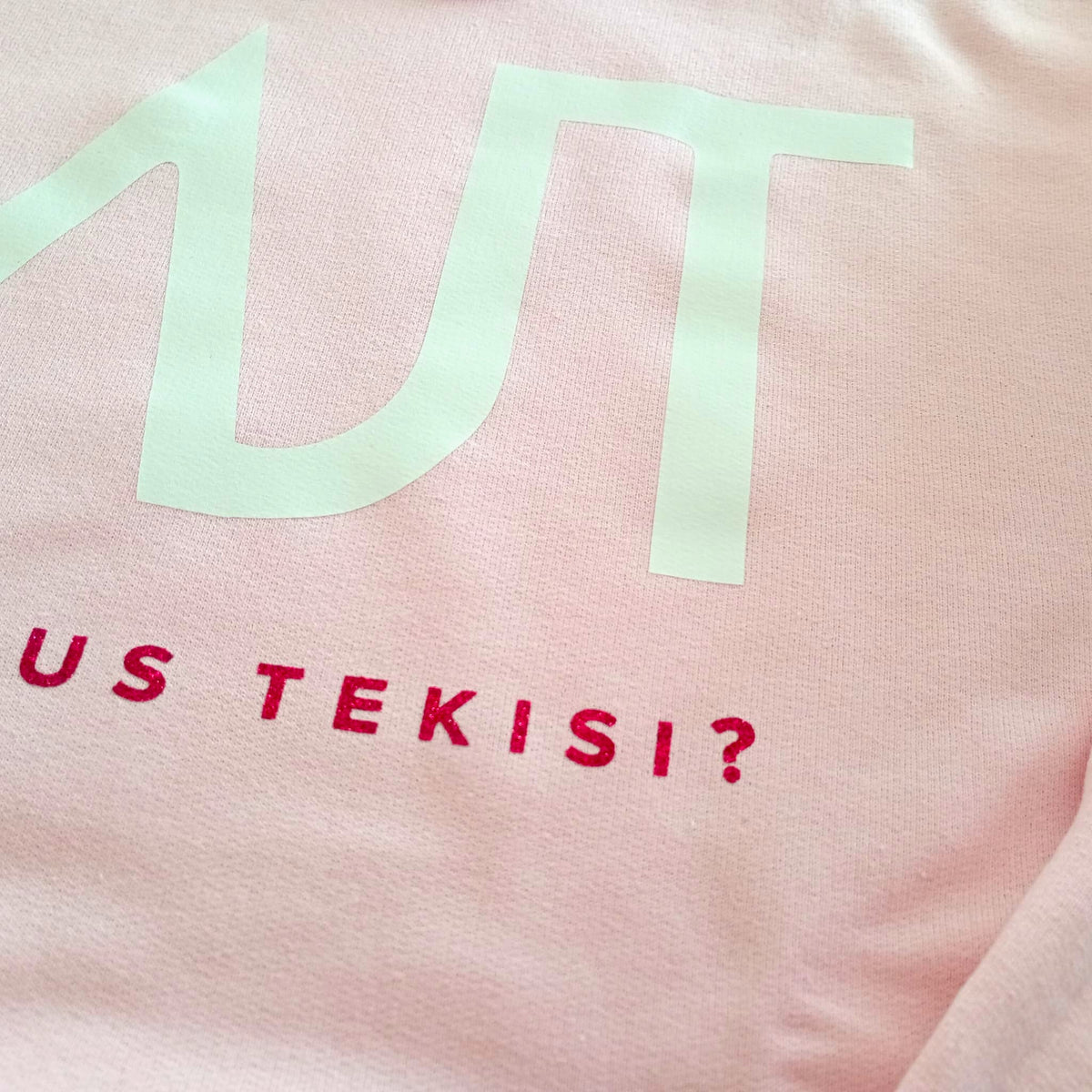 Huppari "MJT Mitä Jeesus tekisi?" - Vaaleanpunainen, M-koko