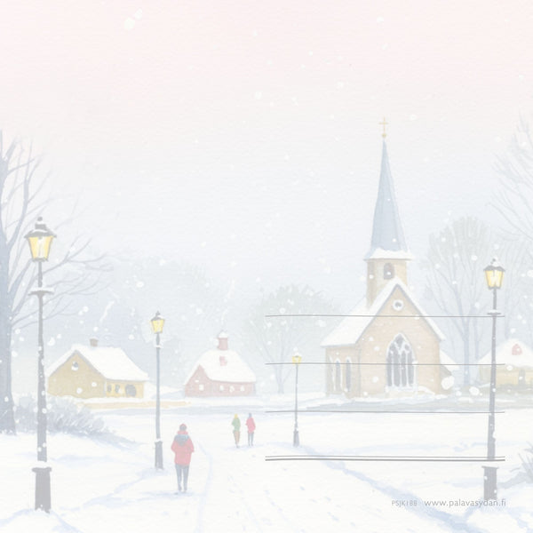 Joulukortti "Juhlimaan tulkaa"