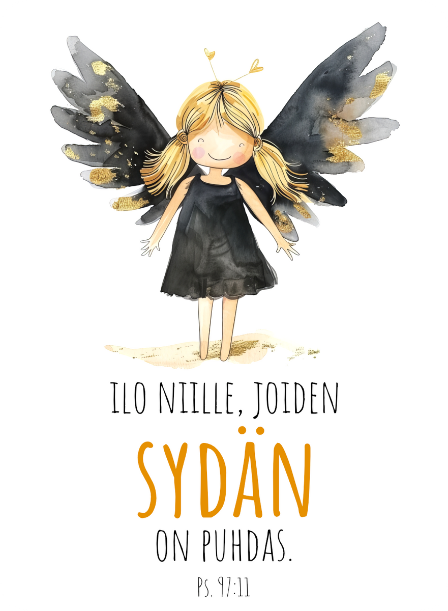 Magneetti "Ilo niille, joiden sydän on puhdas."