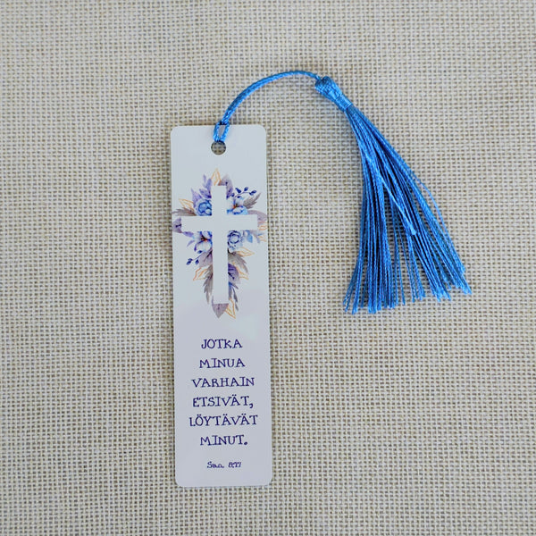 Kirjanmerkki "Jotka minua varhain etsivät"