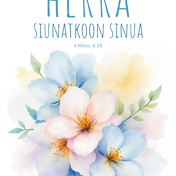 Taittokortti "Herra siunatkoon sinua"