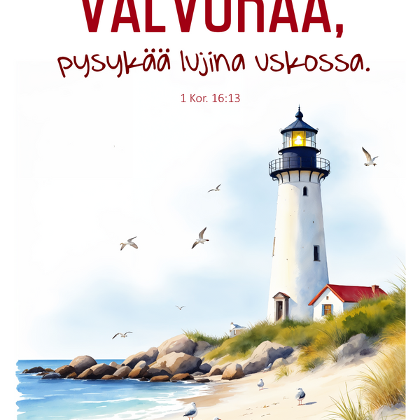 Taittokortti "Valvokaa"