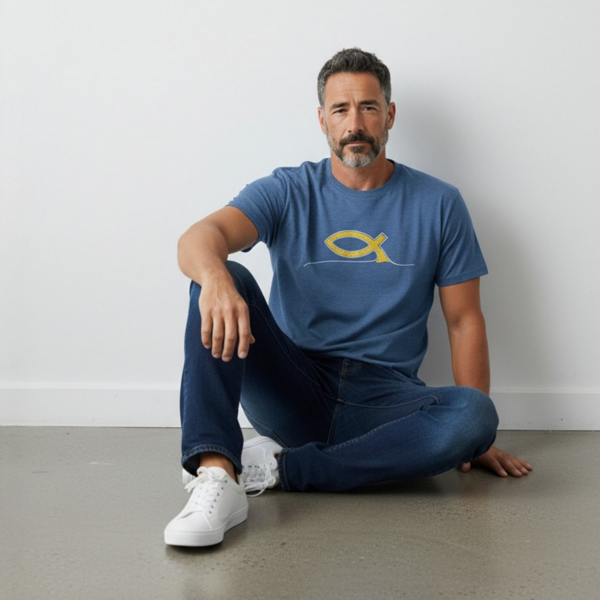 T-paita "Kala" - KULTAINEN