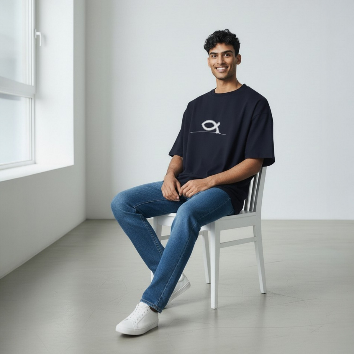 T-paita "Kala" - VALKOINEN